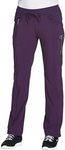 Infinity Cherokee Drawstring Pant for Women Straight Leg with 360 Stretch, Wrinkle-Resistant & 4 Pockets 1123A, M, Eggplant