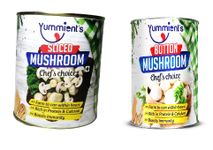 Yummient Button Mushroom Combo | Rich in Protein & Fibres | Gluten Free, Non GMO | No Added Preservatives & Colours | Fresh Mushrooms Combo 800gms (Pack of 2)