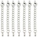 50 Pieces Silver Chain Extension, 2