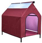 Homecute Elevated Portable Pet House -(Red)