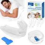 Anti Snoring Devices with 8 PCS Silicone Nose Dilators Anti Snoring Mouthpiece for Men Women-Effective Sleep Apnea Devices Anti Snore Mouth Guard to Enjoy Sleep, Snore Stopper to Stop Snoring