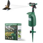 Delousiber Animal Repeller with Water Spray, Water Jet Animal Repellent, Motion Activated Sprinkler for Garden, Cat Repeller & Bird Repellent, Heron Deterrent, Pigeon Scarer, Up to 10m Range