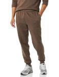 Amazon Essentials Men's Fleece Jogger Bottom, Medium Brown, XL