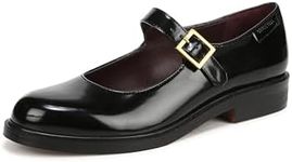 Franco Sarto Women's Melfi Mary Jane Buckle Dress Shoe, Black Glossy, 5 UK