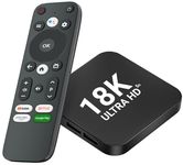 WRADER 4K Android TV Box 8GB RAM+128 GB ROM Built-in Chromecast Dolby Music Support Version 13 Smart OTT Box (Black, ABS Body, HDMI Working)