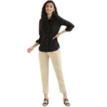 Jagra Regular Fit Women Pure Cotton Trousers Pants for Everyday Use, Trouser Pants for Women Formal Ankle Length Pants, Trousers Pants for Women Formal (in, Alpha, 4XL, Regular, Cream)