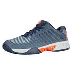 K-Swiss Hypercourt Express 2 Grey/Orange Men's Clay Court Tennis Shoes 9.5