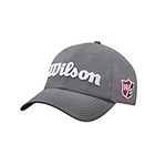 Wilson Men's Pro Tour Hat, Grey/Whi