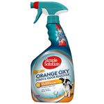 Simple Solution Oxy Charged Pet Stain and Odor Remover | Eliminates Pet Stains and Odors with 3X Cleaning Power | Orange Scent | 32 Ounces