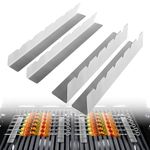 Hydrogarden BBQ Skewers Rack for 6 Skewers. Made from Stainless Steel Metal. Rack Length 30cm, Height 4cm, Base Width 3.5cm (4PACK)