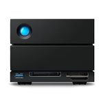 Seagate LaCie 2big Dock RAID, 40 TB, External HDD - Thunderbolt 4 ports and USB4 compatibility, Data Recovery (STLG40000400)