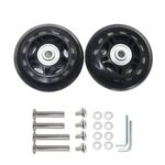 YongXuan Mute Wear-Resistant Luggage Suitcase Replacement Wheels Kit Inline Outdoor Skate Replacement Wheels (70mm Ãƒâ€” 24mm)