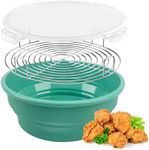 Dakomoda Batter Bowl - Mess Free Breading Shaker Container - Great for Fried Fish, Fried Chicken, Onion Rings, Wings & More (Green)