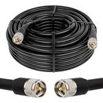 XRDS -RF CB Coax Cable 75FT, KMR 400 UHF Coaxial Cable PL-259 UHF Male Coax Cable Low Loss 50 ohm CB Cable for Ham Radio CB,Amateur,Ham Radio,Two-Way Radio,SWR Meter