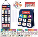 Visual Schedule Chart for Kids, Daily Calendar Chart 98 Behavior Cards for Toddlers, Routine Chart Autism Learning Material Tool Wall Planner for ASD,ADHD Home School Classroom Outings