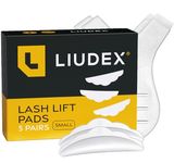 LIUDEX | 10 Pcs Silicone Lash Lift Shields Pads & 2 Y-Shaped Eyelash Combs for Salon Professionals Home Beauty | Small Silicon Curlers Pads 5 Pairs for Lash Perming Rods | Makeup Beauty Supplies