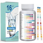 150-pack 16 in 1 Drinking Water Test Kit, Testing Strips for Drinking Water, Home Water Quality Test Kit, Easy, Accurate and Quick Detection, Pool and Spa Strips for PH, Chlorine