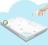Home4me Pack and Play Mattresses 38" x 26" x3'', Pack n Play Mattress Pad, Dual Sided Mini Crib Mattresses for Babies and Toddlers, Memory Foam Playpen Mattress with Soft Cover, White