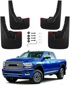 NDTZEI Mud Flaps Splash Guards Compatible with 2019-2026 Ram 2500 3500,Front and Rear Mud Guards Fender Flares for Ram 2500 Accessories (with Fender Flares) 4 Piece Set Black Textured Finish
