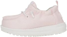 HEYDUDE Infant LILDUDE Seasonal Slip On Shoe, Festive Pink Size 4 | Lightweight Infant Shoe, Textile Upper, Soft Jersey Lining, Easy On Fit