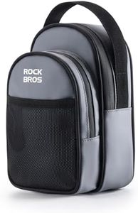 ROCKBROS Folding Bike Handlebar Bag Bicycle Front Frame Bag Waterproof Cycling Accessories Pouch Large-capacity storage with adapter for Folding Bicycle