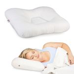 Core Products Tri-Core Cervical Support Pillow – Gentle (Medium Firmness) Orthopedic Neck Pillow for Pain Relief, Back and Side Sleepers – Ergonomic Contour Pillow – Assembled in USA, Midsize