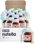 Nutella Chocolate Hazelnut Spread. Mini Nutella Pack to Go. Perfect Portion Control (Just ½ Oz) 80 Calories per Nutella Single Cup. ATREVO Bundle Pack + 20 Eco-Friendly Wooden Spoons (20 Pack). Back to School Snacks Biscuits.