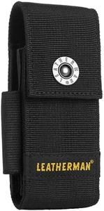 LEATHERMAN, Premium Nylon Snap Sheath with Pockets, Fits 4" to 4.5” Multi-Tools, Black, Large