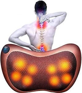 Back Massager with Heat, Shiatsu Back and Neck Massager with Deep Tissue Kneading Electric Neck Massage Pillow for Shoulders Legs Foot Muscle Pain Relief for Home Car Office (Medium)