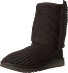 UGG Women's Classic Cardy Winter Boot, Black, 5 B US