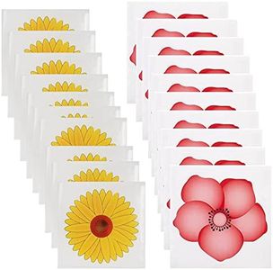 20 PCS Window Fly Traps, Fly Window Sticker Sunflower Fly Trap Flies Sticker Floral Fly Papers The Best Fly Trap Fly Stickers Traps Fly Catches Fly Killer Stickers for Plants Bins Ceiling Home Use