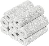 Navaris Plaster Cloth Rolls (L, Pack of 8) - Gauze Bandages for Body Casts, Plaster of Paris for Craft Projects, Belly Casting Kit Pregnancy - Easy Use Wrap Strips - 6" W x 118" L