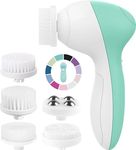 Face Scrubber | Facial Cleansing Brush Exfoliator Skin Care Beauty Products Powered Electric Wash Exfoliating Skincare Women Spin Cleanser Tools Cleaning Scrub Washer Self Care (Opal)