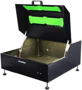 Laser Engraver Protection Box, AtomstackA5 X7/Cantilever Series All Models A5+/A5Pro+/M50/A10Pro/X7Pro/S10/A20/X20/S20 Pro Metal Safe House Dustproof Cover with Exhaust System + Led Light (UK)
