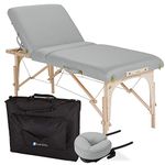 EARTHLITE Portable Massage Table Package AVALON TILT – Reiki Endplate, Premium Flex-Rest Face Cradle & Strata Cushion, Carry Case (30”x73”)