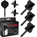 Mission Darts Force 90 | Integrated Precision Moulded Dart Flight And Shaft System, Pack of 3 Professional Highly Durable Combined Dart Flights And Stems | Standard No.2