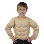 Childs Fake Beige Muscle Chest - XLarge - Perfect Halloween Costume Accessory or for Superhero Fancy Dress