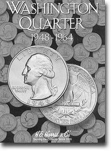 Washington Quarters Folder 1948-1964