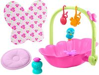 My Garden Baby Baby Butterfly 2-in-1 Bath & Bed (29.2-cm / 11.1-in), with Accessories like Soap, Pillow, Mobiles, and More, Great Gift for Kids Ages 2Y+