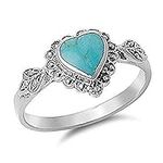 Blue Apple Co. Heart Promise Ring H