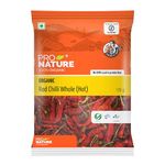 Pro Nature 100% Organic Red Chilli Whole (Hot)100Gm