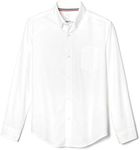 French Toast Boys' Long Sleeve Oxford Shirt (Standard & Husky), White, 4 Years