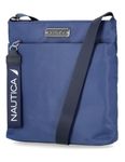 Nautica Women's Diver Nylon Small Crossbody Bag Purse with Adjustable Shoulder Strap Cross Body, Indigo, One Size