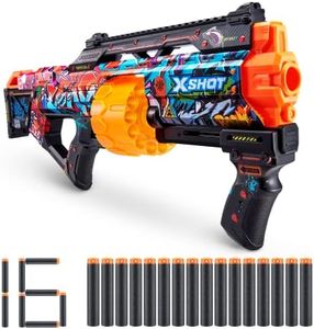 XSHOT Skins Last Stand, Graffiti, Foam Dart Blaster (16 freccette) Air Pocket Dart Technology, compatibile con le principali marche, giocattolo in schiuma per bambini, adolescenti, adulti, confezione