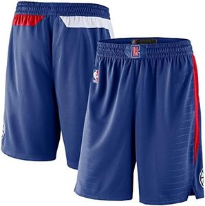 Los Angeles Clippers NBA Kids Youth 8-20 Blue Icon Edition Official On-Court Swingman Performance Shorts, Los Angeles Clippers Blue, Small
