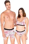 Warriors & Scholars W&S Matching Underwear for Couples - Couples Matching Undies, Loverboy, Boxer Briefs, XXXL