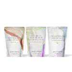 DANS UN JARDIN Trio Bath Salts - Made in Canada - Lavender, Eucalyptus, and Chamomile - Kälm, Rose Petals & Good Night - Relaxing, Detoxifying and Regenerating - Vegan - Skin-Friendly Gift - 3x400gr