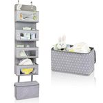 Baby Over Door Hanging Storage Organiser With Detachable Portable Nappy Organizer,Nappy Storage,Bedroom Accessories,Bathroom Storage,best Baby Shower Gifts.