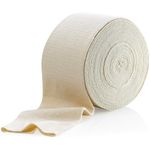 Elastic Tubular Support Bandage Size E, 10M Box - Natural Color (3.5" X 33 feet) For Large Knee Support Bandage -Medium Thigh, Cotton Spandex