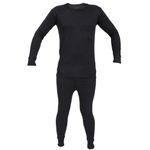 Kids Thermal Winter Warm Underwear Set Long John Bottom and Long Sleeve Top Size:Age 12-13 Years (Unisex Boy Girl Children) Colour:Charcoal Grey